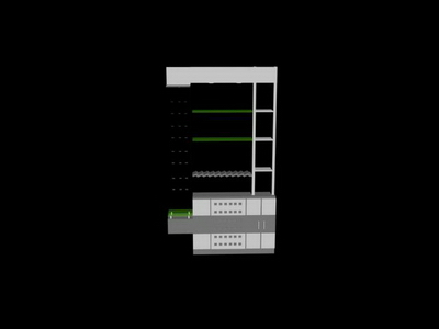 Glass Home Bar 3D Model